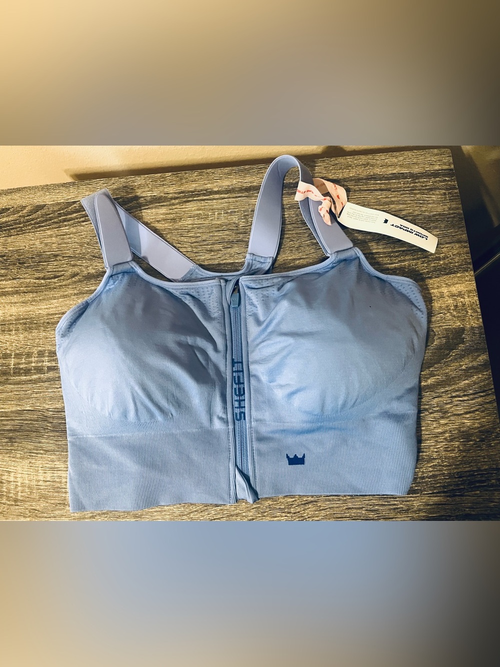 SHEFIT Sky Blue Front-Zip Supportive Bodysuit
